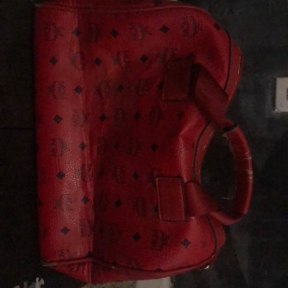 MCM red bag, real. Used - Picture 3 of 4